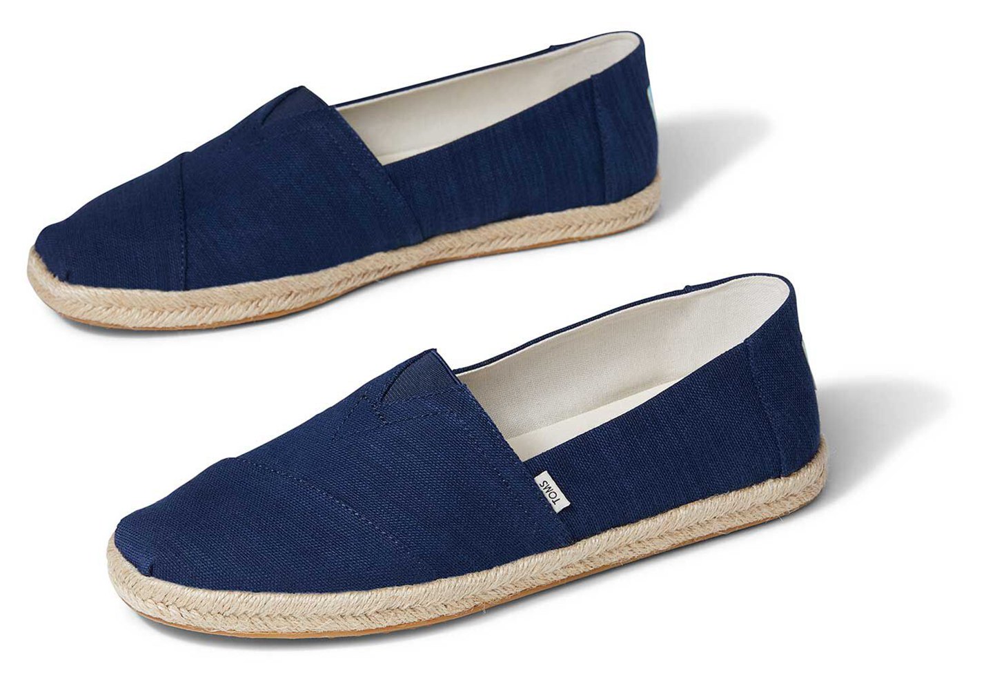 Toms Espadryle Męskie Granatowe - Alpargata Rope - 97KZEVSHA